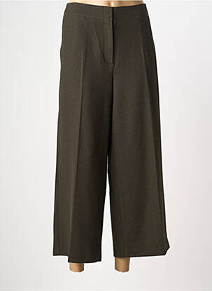 Pantalon 7/8 taille à pinces taille basse vert TAIFUN femme