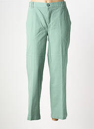 Pantalon 7/8 stretch taille normale vert STREET ONE femme