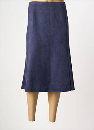 Jupe mi-longue coupe évasée bleu SOMMERMANN femme