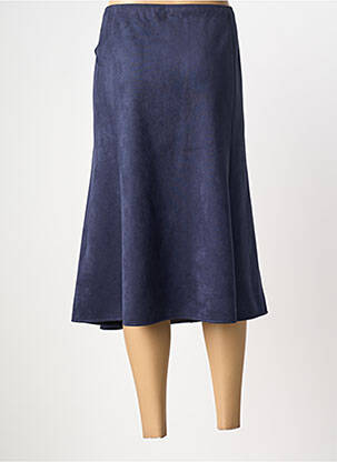 Jupe mi-longue coupe évasée bleu SOMMERMANN femme