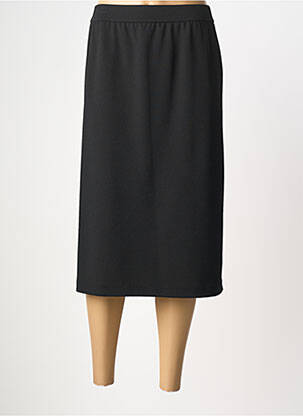 Jupe mi-longue coupe droite noir SOMMERMANN femme