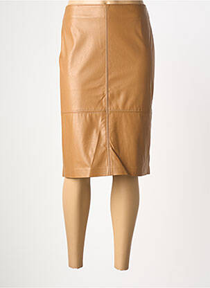 Jupe mi-longue taille à pinces marron GERRY WEBER femme