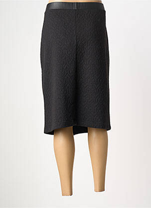 Jupe mi-longue stretch noir GRIFFON femme