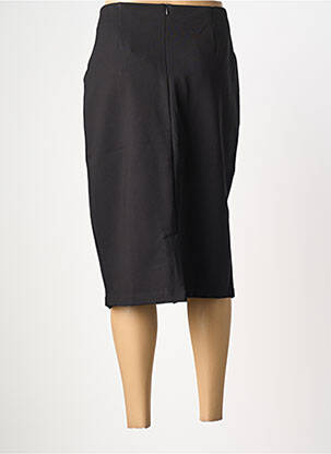 Jupe mi-longue stretch noir GRIFFON femme
