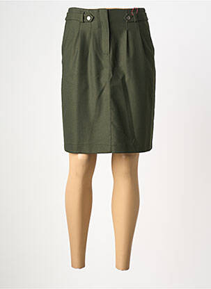 Jupe mi-longue taille à pinces vert S.OLIVER femme