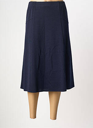 Jupe mi-longue bleu GRIFFON femme