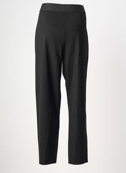 Pantalon chino fermeture zippée sous rabat boutonné taille haute noir STREET ONE femme