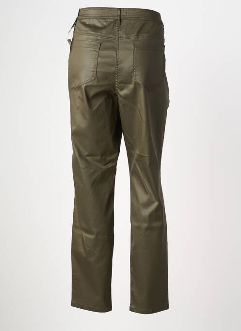 Pantalon slim tissage enduit taille normale vert TAIFUN femme