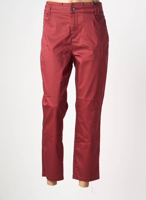Pantalon 7/8 stretch taille normale rouge STREET ONE femme