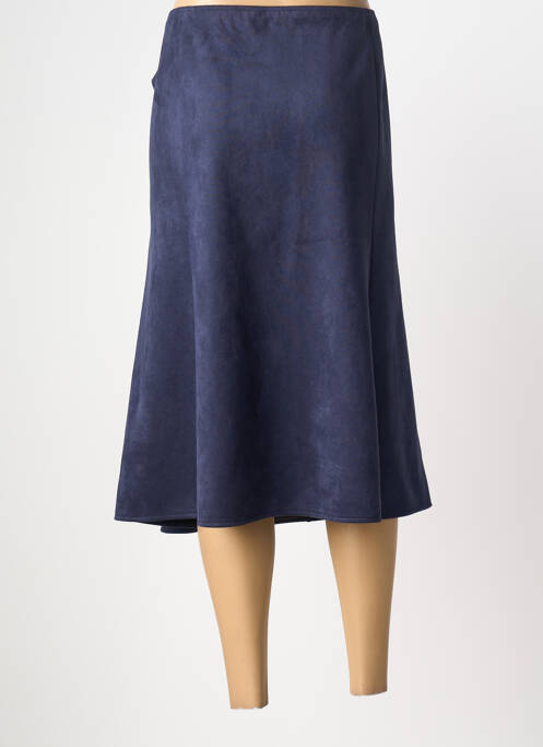 Jupe mi-longue coupe évasée bleu SOMMERMANN femme