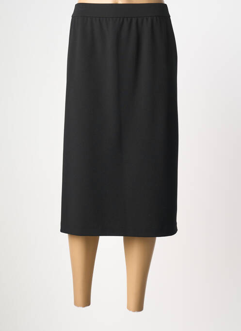 Jupe mi-longue coupe droite noir SOMMERMANN femme