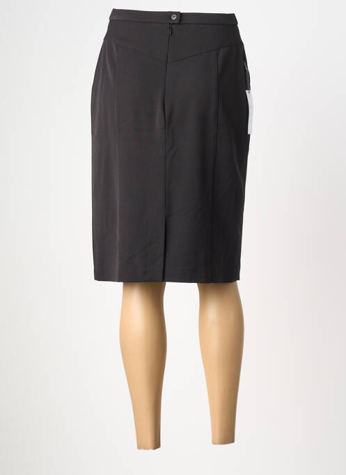 Jupe mi-longue taille haute noir GUY DUBOUIS femme