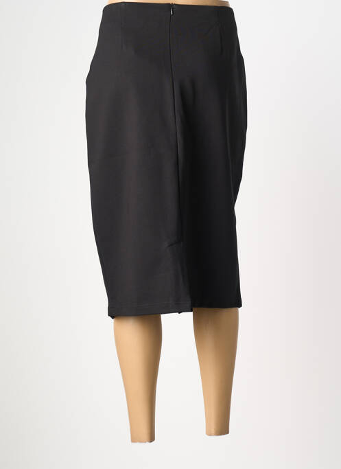 Jupe mi-longue taille à pinces noir GRIFFON femme