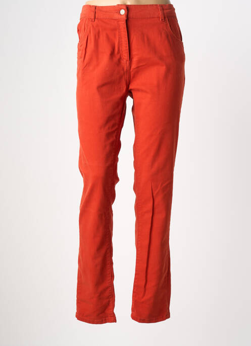 Jeans coupe slim orange ELLE EST OU LA MER femme