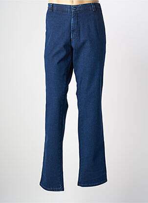 Pantalon chino stretch taille normale bleu MEYER homme