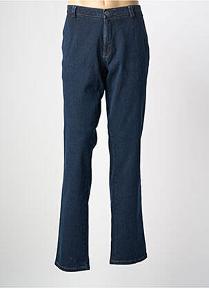 Pantalon chino stretch taille normale bleu MEYER homme