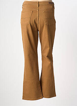Jeans coupe droite stretch taille normale marron LCDN femme
