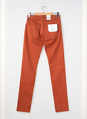 Pantalon slim tissage popeline taille normale marron EMYLE homme