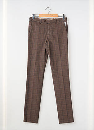 Pantalon droit tissage popeline taille normale marron MEYER homme