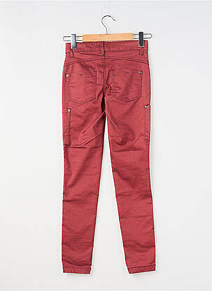 Pantalon slim tissage enduit taille normale rouge STREET ONE femme