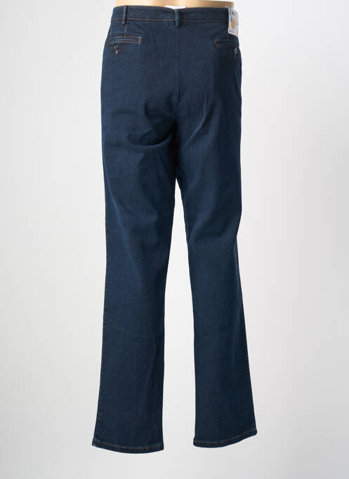 Pantalon chino stretch taille normale bleu MEYER homme