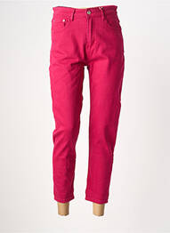 Jeans coupe slim stretch taille normale rose ONADO femme