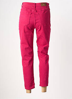 Jeans coupe slim stretch taille normale rose ONADO femme