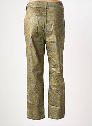 Pantalon 7/8 stretch taille normale vert S.QUISE femme
