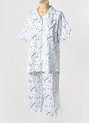 Pyjama tissage jersey bleu PASTUNETTE femme