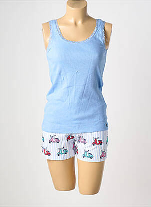 Pyjama ajustée bleu REBELLE BY PASTUNETTE femme