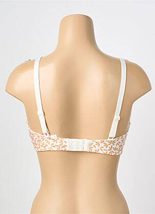 Soutien-gorge broderie haut soutien-gorge emboitant beige ANTIGEL femme