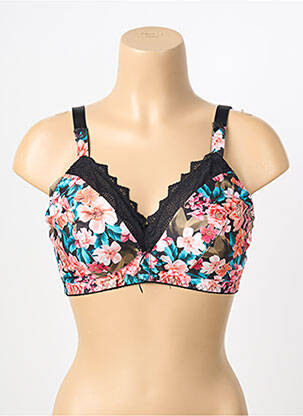 Soutien-gorge sans armature haut soutien-gorge emboitant noir ANTIGEL femme