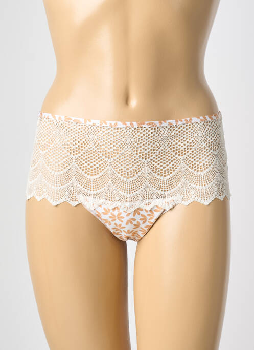 Shorty effet matière satinée beige ANTIGEL femme