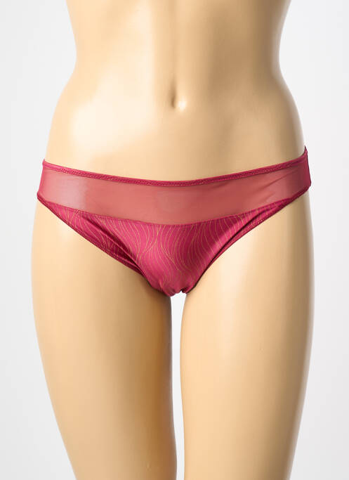 Culotte tissage satiné rouge ANTIGEL femme