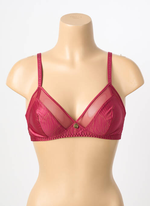 Soutien-gorge sans armature haut soutien-gorge emboitant rouge ANTIGEL femme