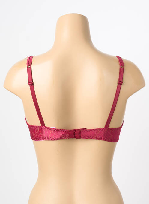 Soutien-gorge effet matière satinée haut soutien-gorge emboitant rouge ANTIGEL femme