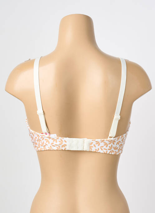 Soutien-gorge broderie haut soutien-gorge emboitant beige ANTIGEL femme