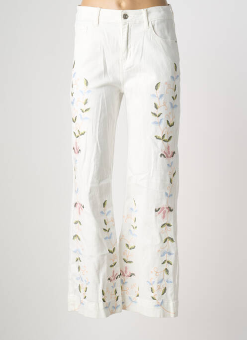 Jean coupe flare blanc ONADO femme