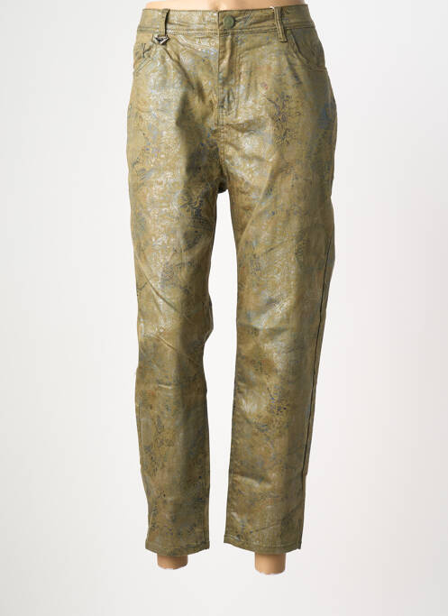 Pantalon 7/8 vert S.QUISE femme