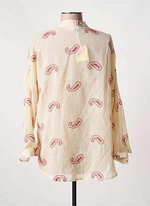 Chemisier coupe cintrée manches longues beige IN APRIL 1986 femme