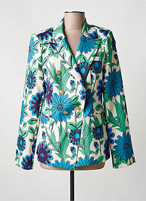 Blazer poignets boutonnés vert ATTENTIF femme