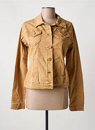 Veste casual col chemisier marron ANA LUCY femme