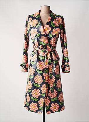 Manteau long noir HIPPOCAMPE femme