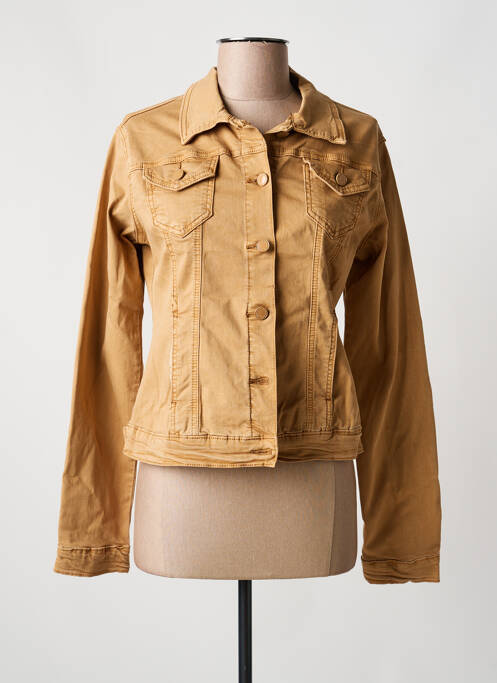 Veste casual col chemisier marron ANA LUCY femme