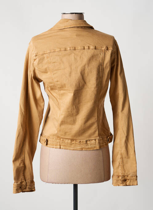 Veste casual col chemisier marron ANA LUCY femme