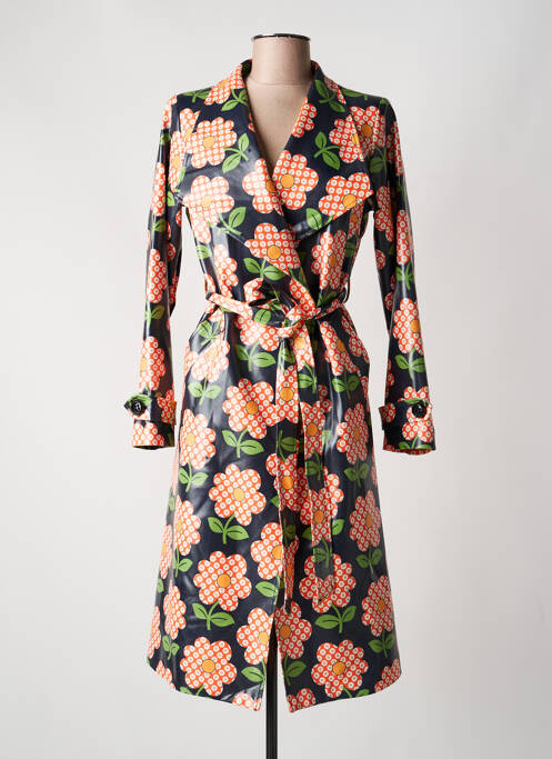 Manteau long noir HIPPOCAMPE femme