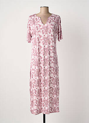 Chemise de nuit col v rose PASTUNETTE femme