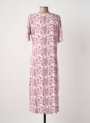 Chemise de nuit col v rose PASTUNETTE femme
