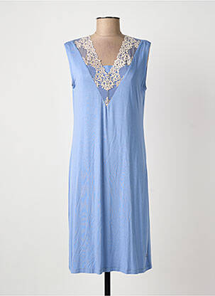 Chemise de nuit stretch bleu PASTUNETTE femme