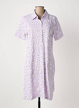 Chemise de nuit imprimé fleurs violet PASTUNETTE femme